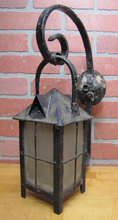 Load image into Gallery viewer, Antique Arts &amp; Crafts Lamp Sconce Exterior Light Fixture Mounting Bracket Flower
