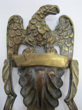 Load image into Gallery viewer, SPREAD WINGED EAGLE Antique Door Knocker Brass Bronze Decorative Hardware Element
