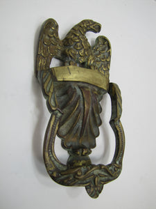 SPREAD WINGED EAGLE Antique Door Knocker Brass Bronze Decorative Hardware Element