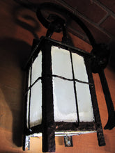 Load image into Gallery viewer, Antique Arts &amp; Crafts Lamp Sconce Exterior Light Fixture Mounting Bracket Flower
